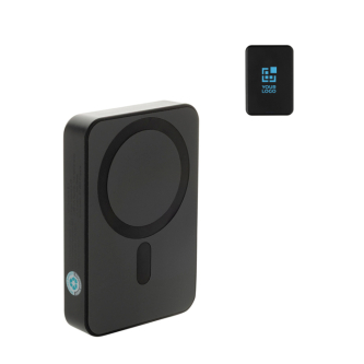 Recycled ABS pocket power bank, charge indicator, 10,000 mAh