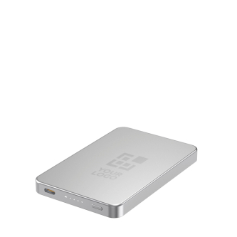 Eco magnetic power bank with 15W wireless charging 5000 mAh