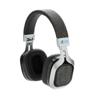 Comfortable foldable headphones with fabric accents, BT 4.0
