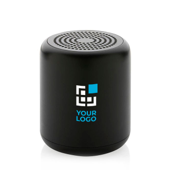 Bluetooth speaker with logo in recycled materials