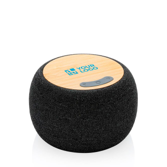 Bluetooth speaker in bamboo and recycled PET, clear sound