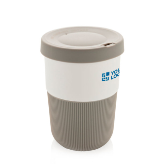 Large sustainable PLA takeaway cup, 380 ml
