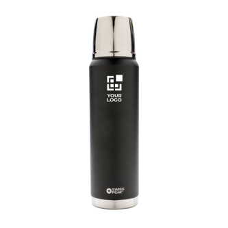 Large corporate thermal bottle with protective coating, 1 L, Swiss Peak