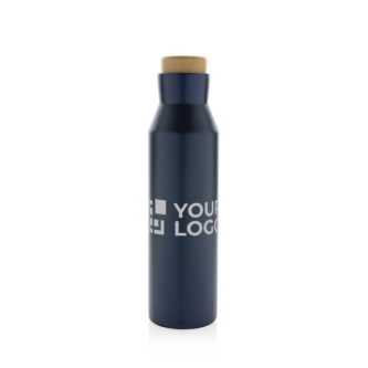 Recycled stainless steel thermal bottle with leakproof lid, 650 ml