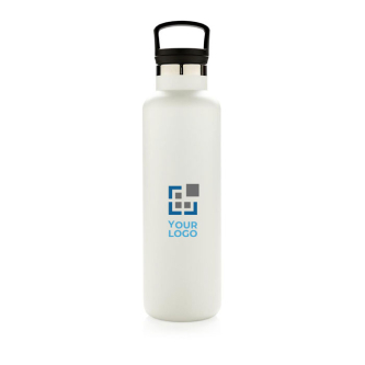 Bottle with infuser lid and wide opening for ice, 600 ml