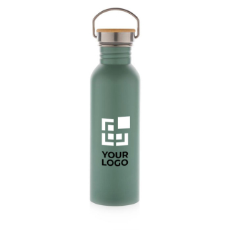 Single-wall steel bottle with lid and handle, 700 ml