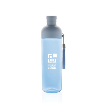 RPET bottle with detachable lid and carry handle, 600 ml