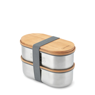 Black & Blum 1L airtight lunch box set with chopping-board lid