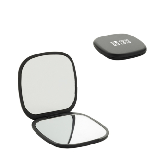 Recycled plastic mirror, dual view, standard and magnification