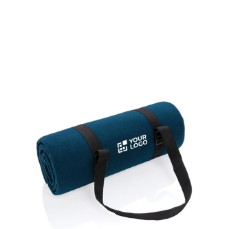 Water-repellent foldable RPET picnic blanket with logo