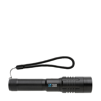 Custom aluminium USB rechargeable flashlight