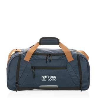 Urban-style travel bag in recycled polyester