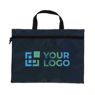 Simple recycled promotional document holder with handle