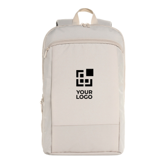 Ultra-slim recycled rPET backpack, expandable design, 15.6"
