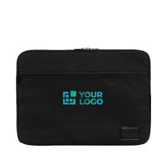 Branded laptop sleeve in recycled polyester, 15.6"