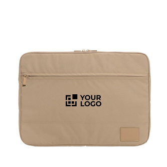 Branded laptop sleeve in recycled polyester, 15.6"