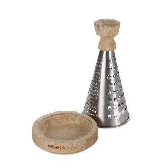Stainless steel table grater with collection tray Boska