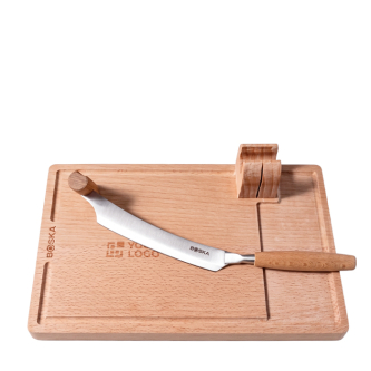 Cheese cutter with WOODEN board and removable knife Boska