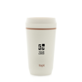 Recycled plastic thermal cup with 360° lid Topl 350ml