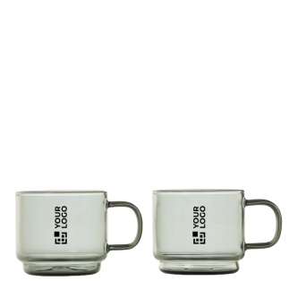 Hand-blown borosilicate glass espresso cups 70 ml AdHoc Impact
