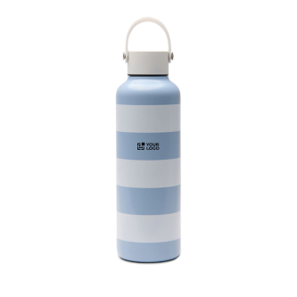 Leakproof thermal bottle with beach design and carry handle 600ml