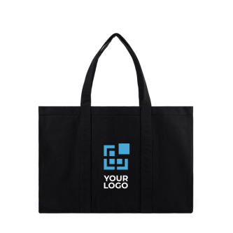Large recycled canvas daily bag with secure pocket, 400 g/m²