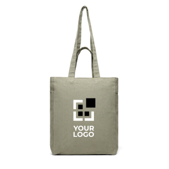 Recycled canvas zip bag, 400 g/m²