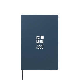 A5 softcover notebook with recycled paper, lined pages