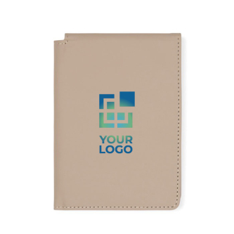Synthetic leather passport and card holder with RFID protection