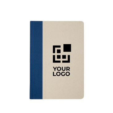 Hardcover notebook made of sugarcane plastic, A5, ruled pages