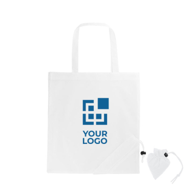 Printed shopping bag made of 190T polyester, Raspberry
