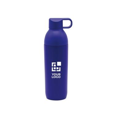 Recycled steel bottle with double opening, 600 ml
