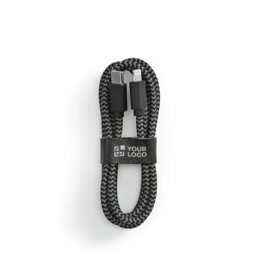 Charging cable with USB-C and Lightning connector, 1 m