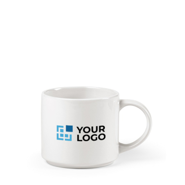 Ceramic mug with large handle, printed with your logo, 400 ml