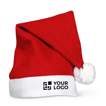 Classic, branded Santa Claus hat with your logo