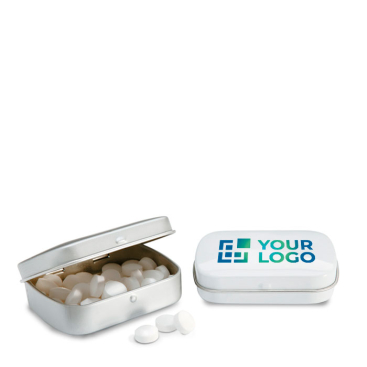 Peppermints in a metal box, printable for promotions