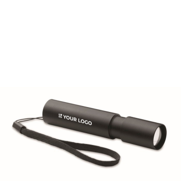 Rechargeable torch with 3 light settings and zoom function