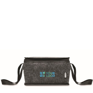 Personal cooler bag made of RPET felt with front pocket, 5L