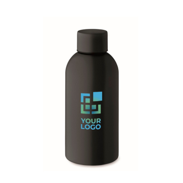 Monochrome leak-proof recycled stainless steel bottle, 500 ml