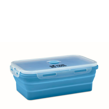 Foldable silicone lunchbox in assorted colours, 1200 ml