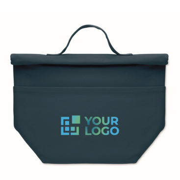 Personal cooler bag with roll-top closure and carry handle