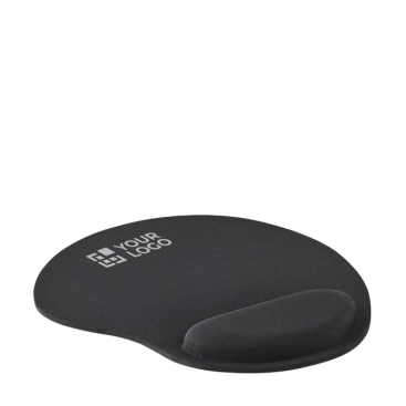 Ergonomic branded mousepad with cushioned wrist support