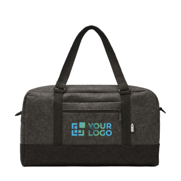 Travel bag made of recycled felt, printed with your logo