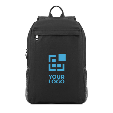 Laptop backpack, washed canvas, 15, 340 g/m2