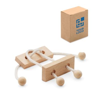 Promotional wooden puzzle with rectangles for children