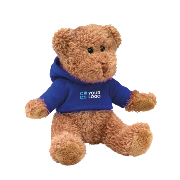 Branded teddy bear with printable hooded jacket for children