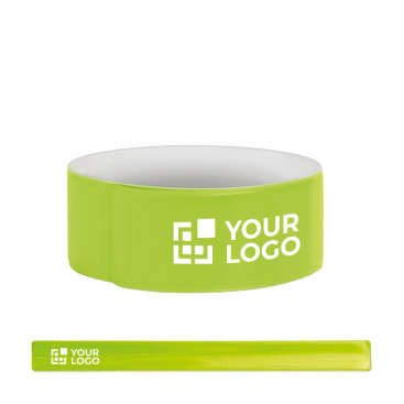 Branded reflective bracelet for road traffic safety