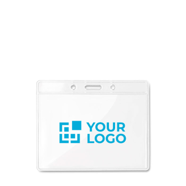 Transparent card sleeve, printed for promotional events