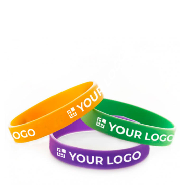 Branded silicone wristband, fast delivery in 6 - 8 days