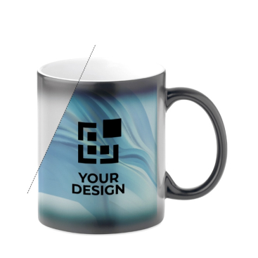 Magic colour-change cup displays your artwork when heated